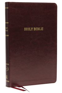 KJV Deluxe Thinline Reference Bible, Leather-Look Burgundy Indexed - Case of 24